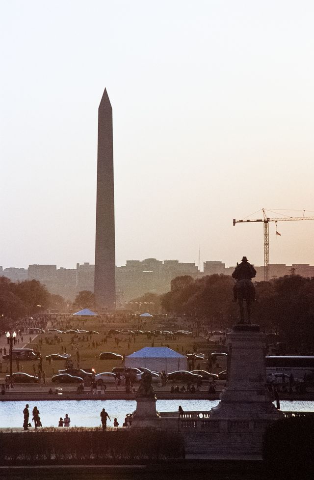 The National Mall at sunset.