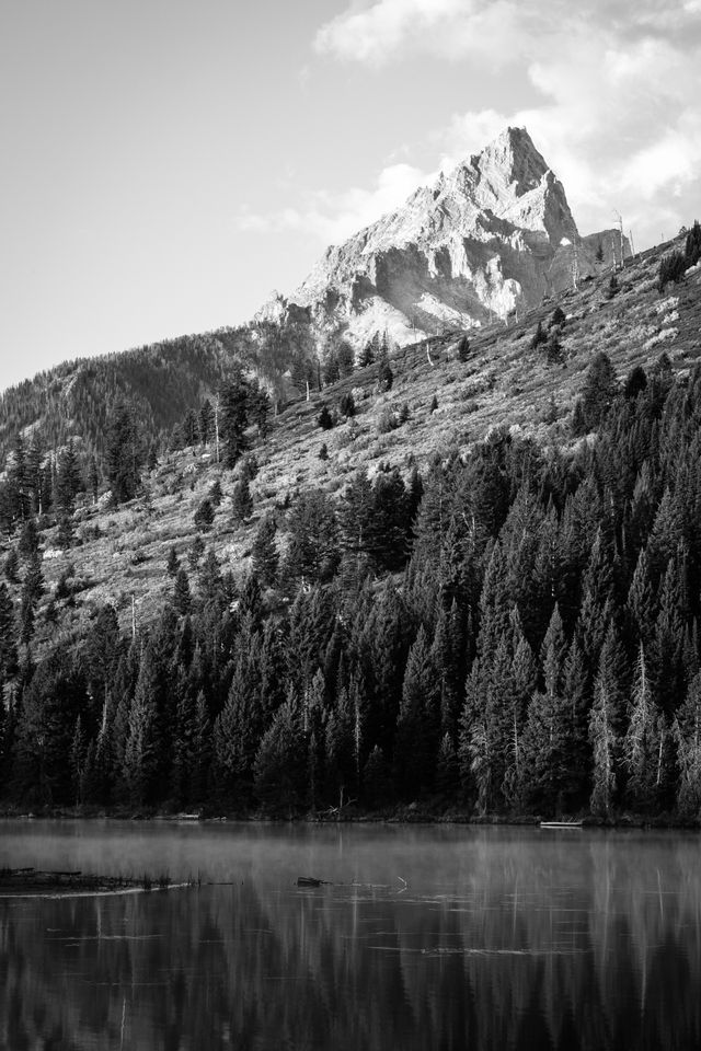 Teewinot Mountain, seen from String Lake.