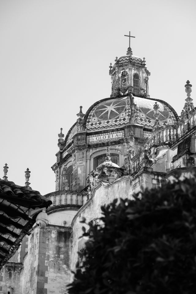 Dome of the Santa Prisca Temple in Taxco.