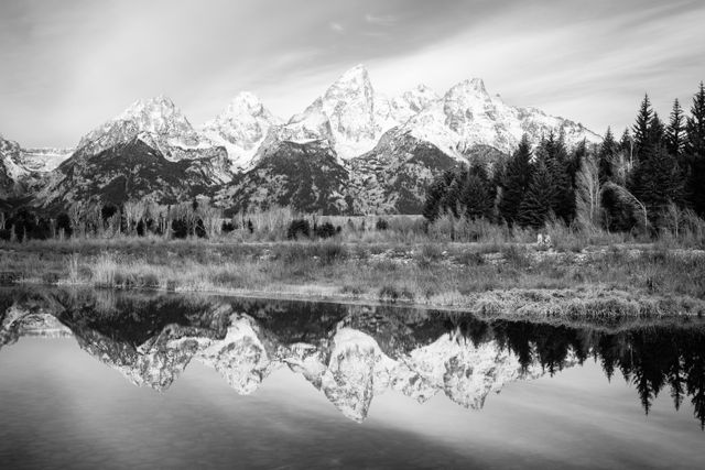 The Teton Range, seen from Schwabacher Landing.