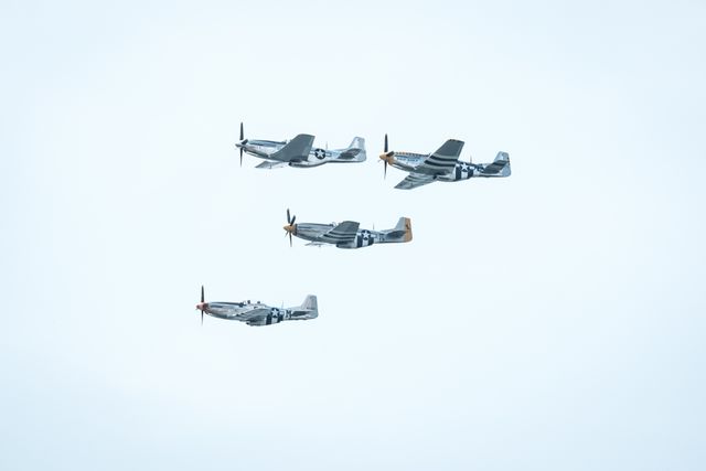 North American P-51 Mustangs.