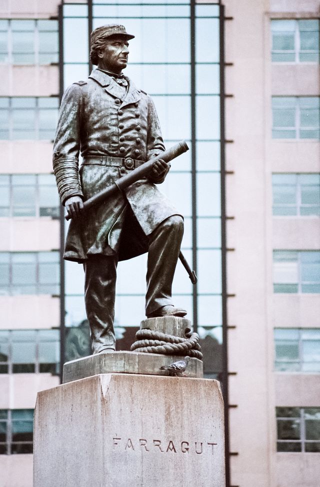 Statue of Admiral Farragut at Farragut Square.