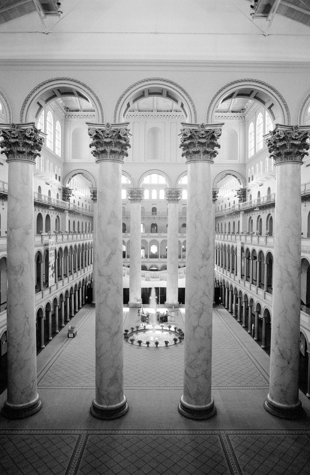 The interior of the National Building Museum.