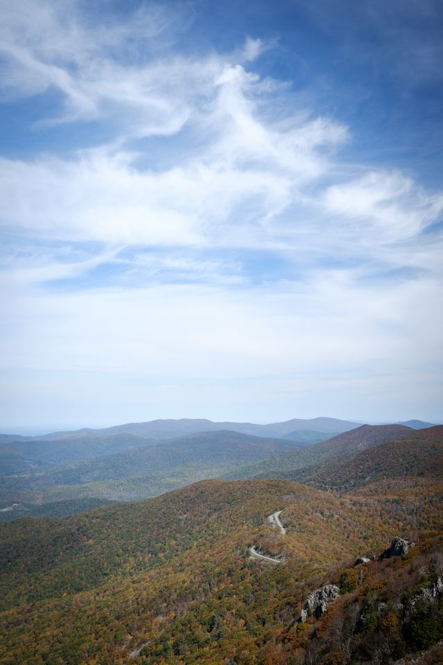 View from the top of Stony Man Mountain, Shenandoah National Park.