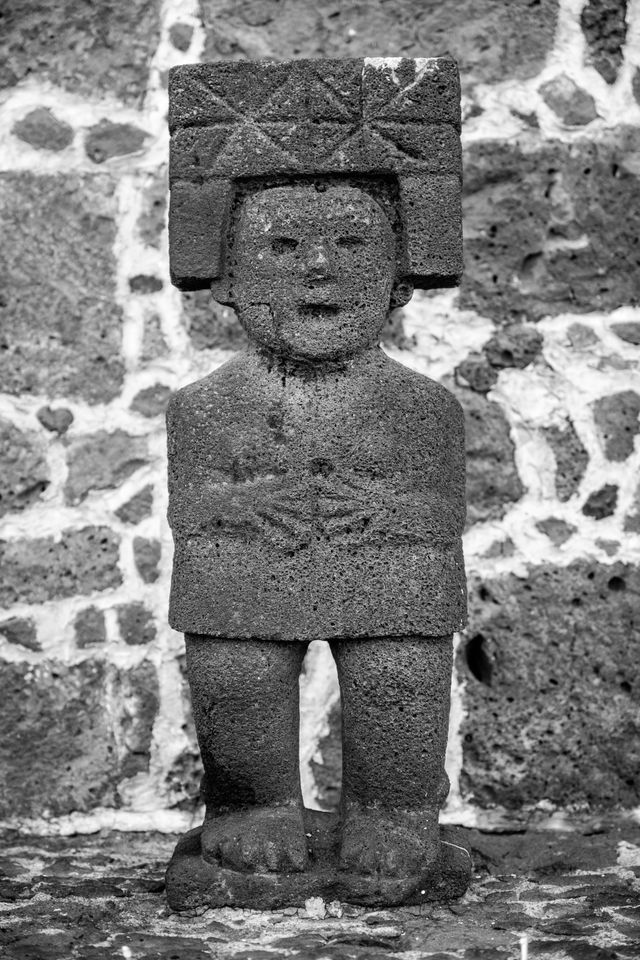 A mesoamerican figure at the Diego Rivera Museum in Coyoacán.