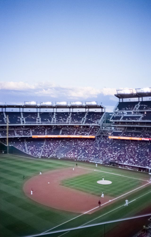 The Nats playing the Phillies at Nationals Park.