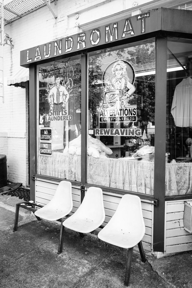 A laundromat at 11th & C streets in Capitol Hill.