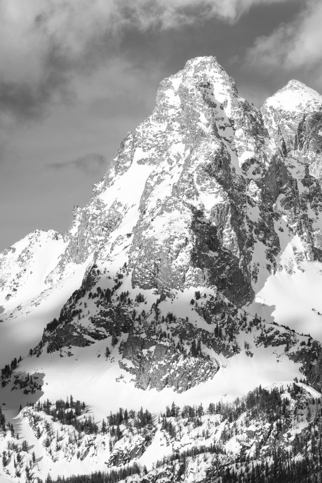 One of the peaks of the Tetons Range.