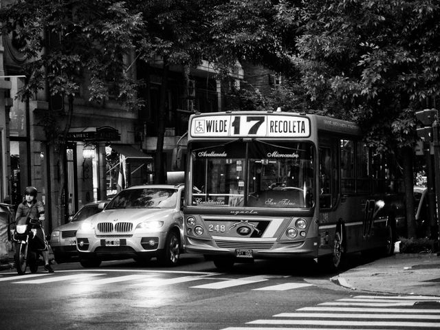 A bus in Recoleta.