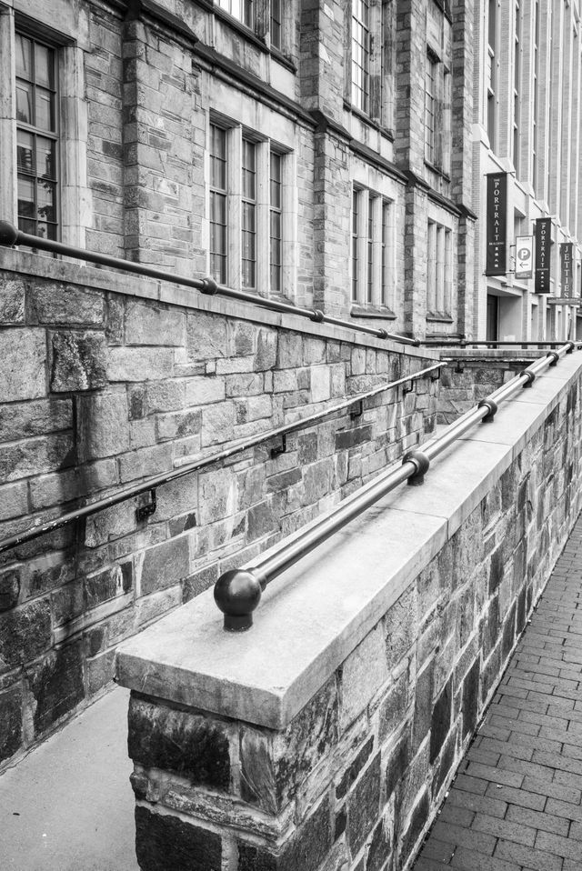 A ramp at a building on 8th street & G street NW in DC.