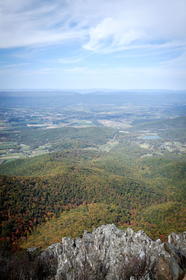 View from the top of Stony Man Mountain, Shenandoah National Park.