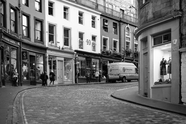 The West Bow in Edinburgh.