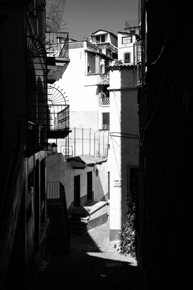 An alley in Taxco, Mexico.