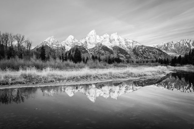 The Teton Range, seen from Schwabacher Landing.