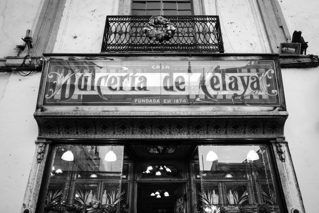 The sign at the Dulcería de Celaya storefront in Mexico City.