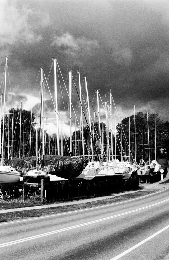 Sailboats in Colchester, Vermont.