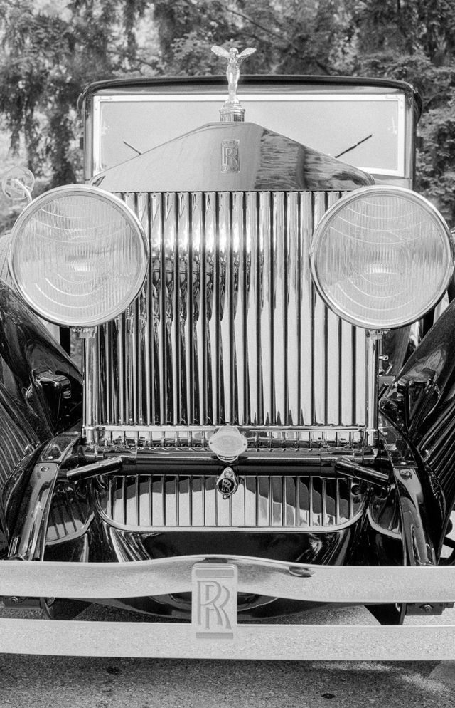 A vintage Rolls Royce at Winterthur Museum in Wilmington, Delaware.