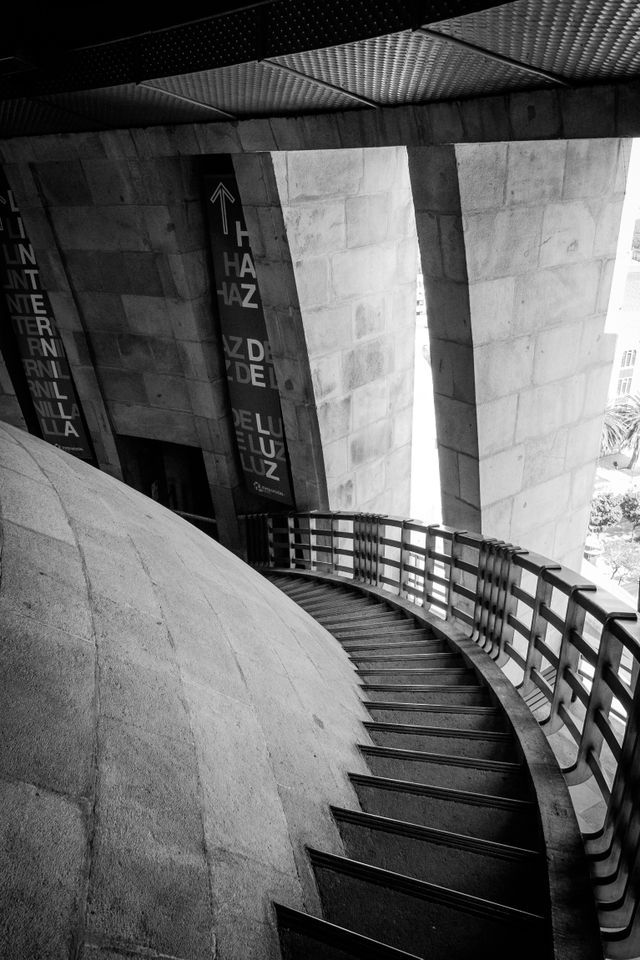 Stairs at the Monumento a la Revolución, Mexico City.