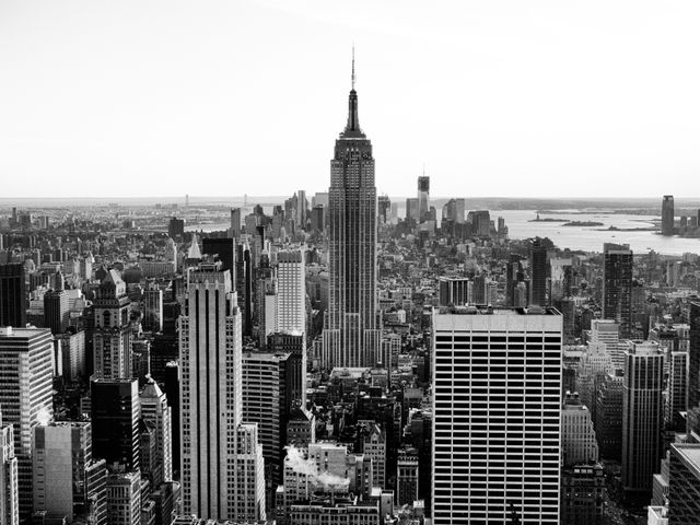 The Manhattan skyline from the Top of The Rock.