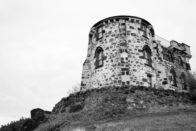 Gothic tower of the Edinburgh City Observatory.