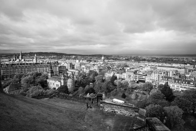 View of Edinburgh from Edinburgh Castle.