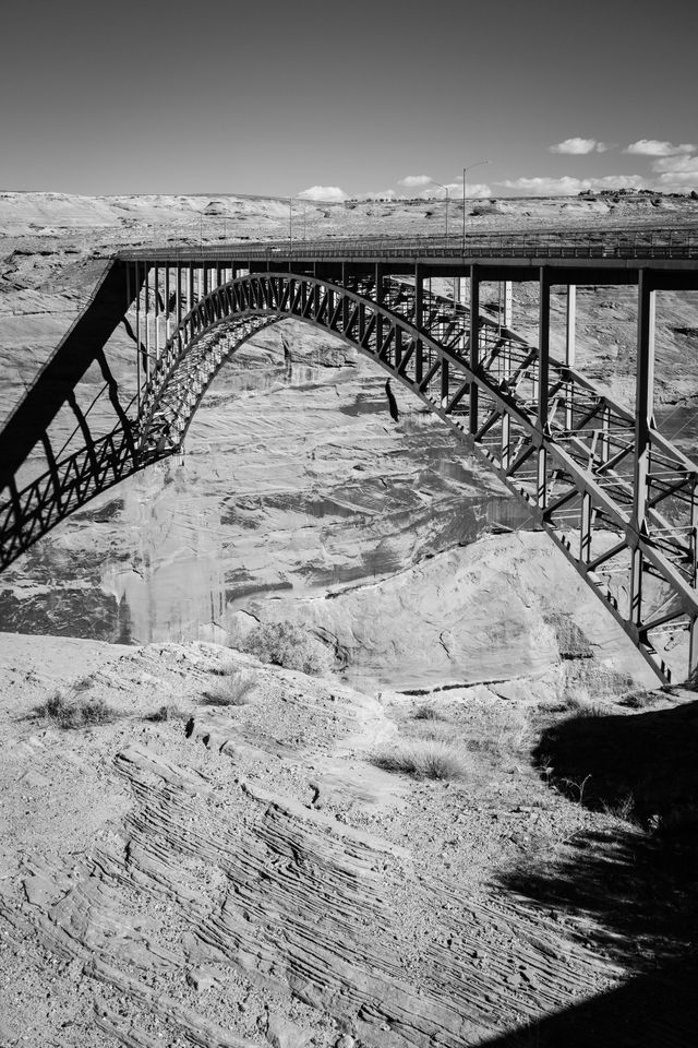 The Glen Canyon Bridge, seen from the Carl Hayden Visitor Center.