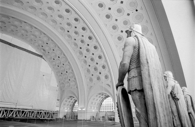 Statues at Union Station, Washington, DC.