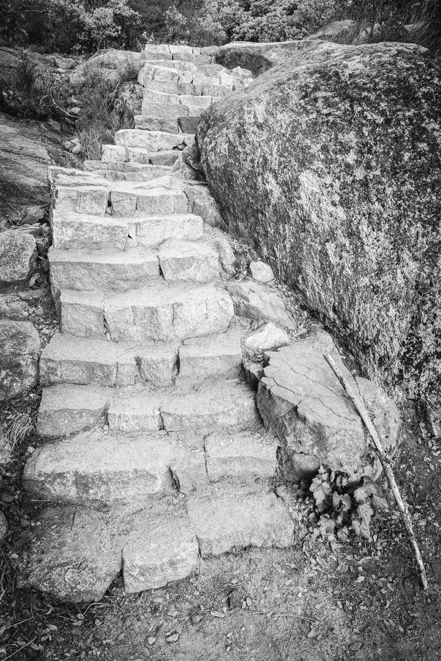 Stairs at Pohono Trail, Yosemite National Park.