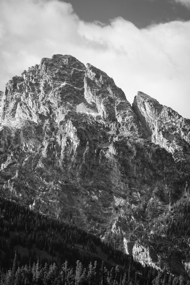 Nez Perce Peak, from the Moose-Wilson Road.