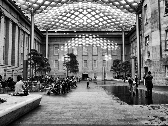 The Courtyard of the National Portrait Gallery,.