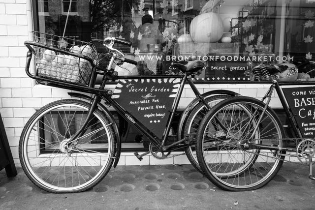 A delivery bike in Kensington.