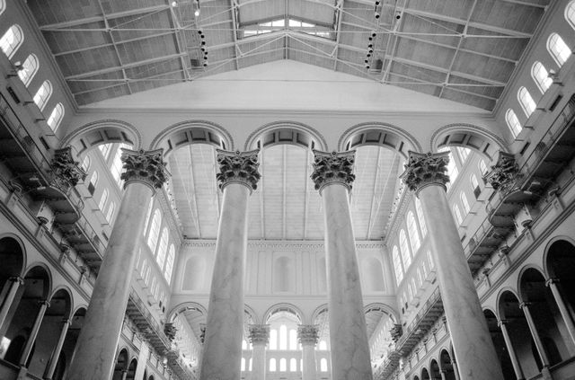 The interior of the National Building Museum.