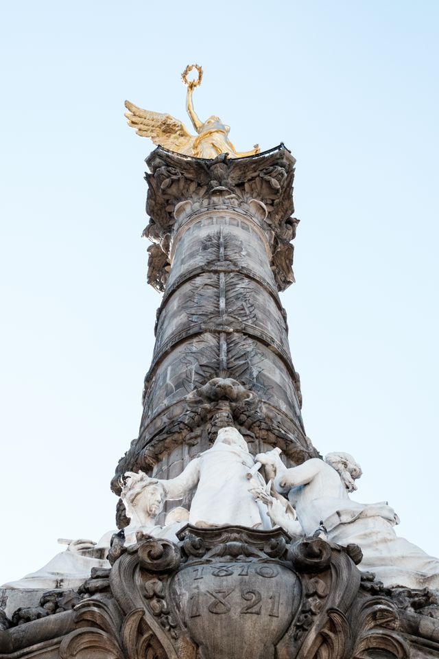 The Angel of Independence at the Paseo de la Reforma in Mexico City.