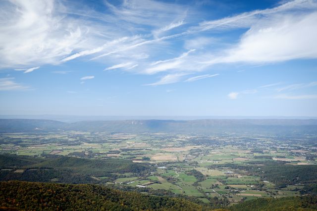 View from the top of Stony Man Mountain, Shenandoah National Park.