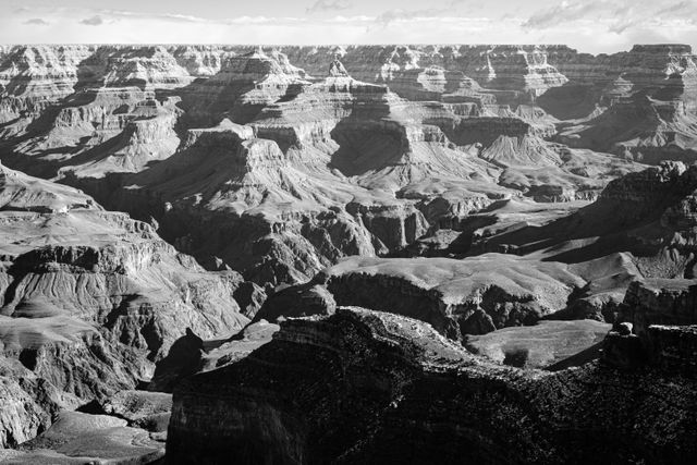 The North Rim of the Grand Canyon, seen from Hopi Point.