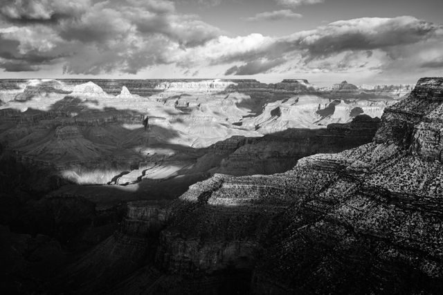 The Grand Canyon in the afternoon, looking towards Yavapai Point from Trail View Point.