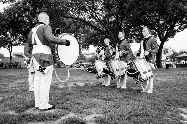 The US Army Old Guard Fife and Drum Corps.