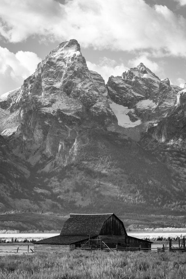 The John Moulton barn at Mormon Row, Grand Teton National Park.