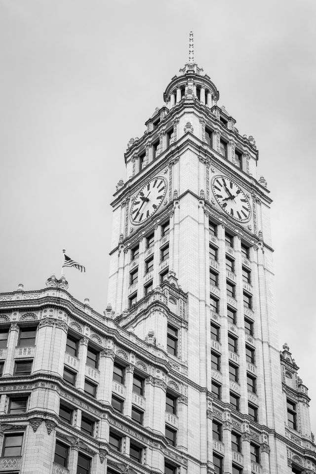 The Wrigley Building in Chicago.