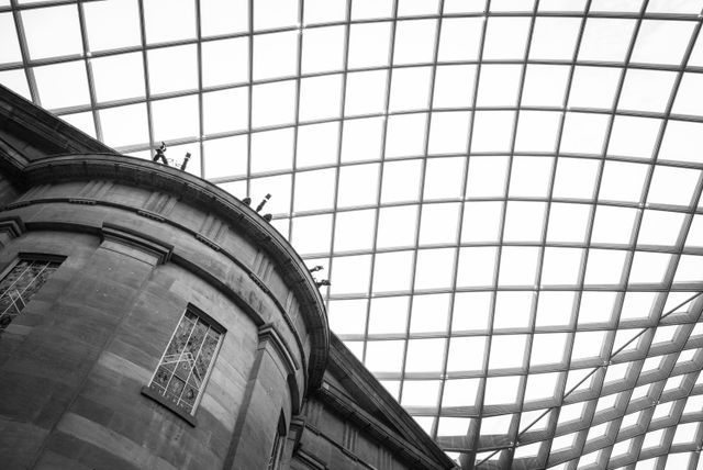 The roof of the Kogod Courtyard at the National Portrait Gallery in DC.