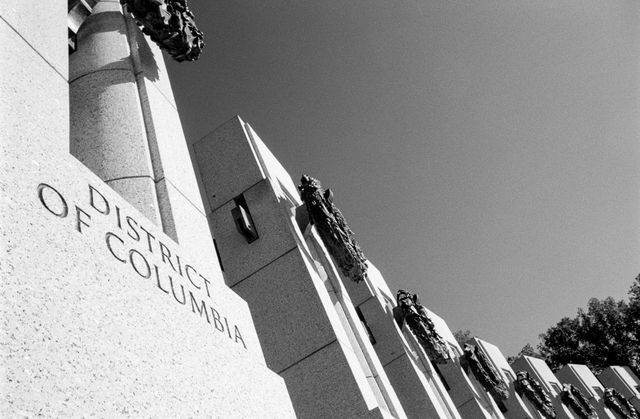 The District of Columbia marker at the World War II Memorial.