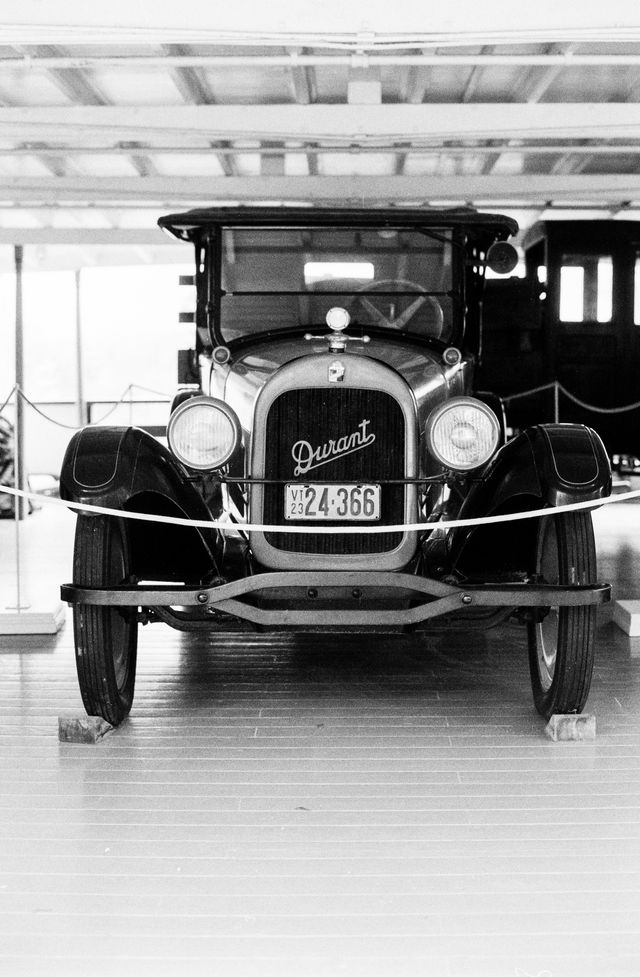 An old Durant car on the steamship Ticonderoga at the Shelburne Museum, Vermont.