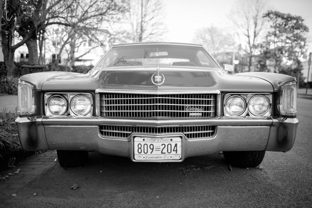 A classic Cadillac on Capitol Hill.