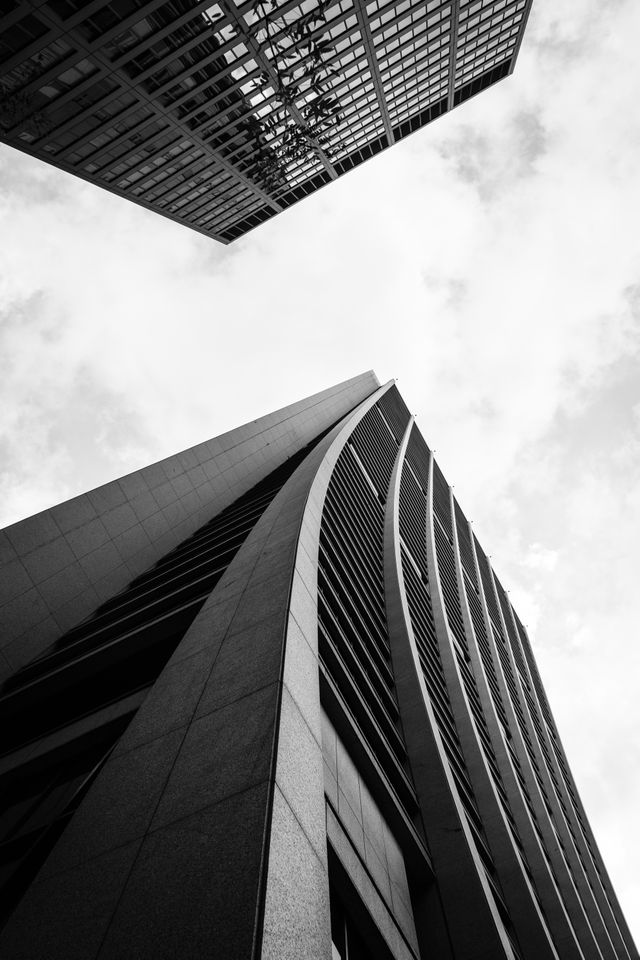 Looking up at the Chase Tower in Chicago.