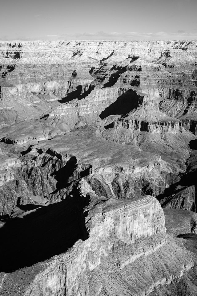 The North Rim of the Grand Canyon, seen from Hopi Point.