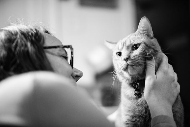 Kate, rubbing Rusty's cheek.