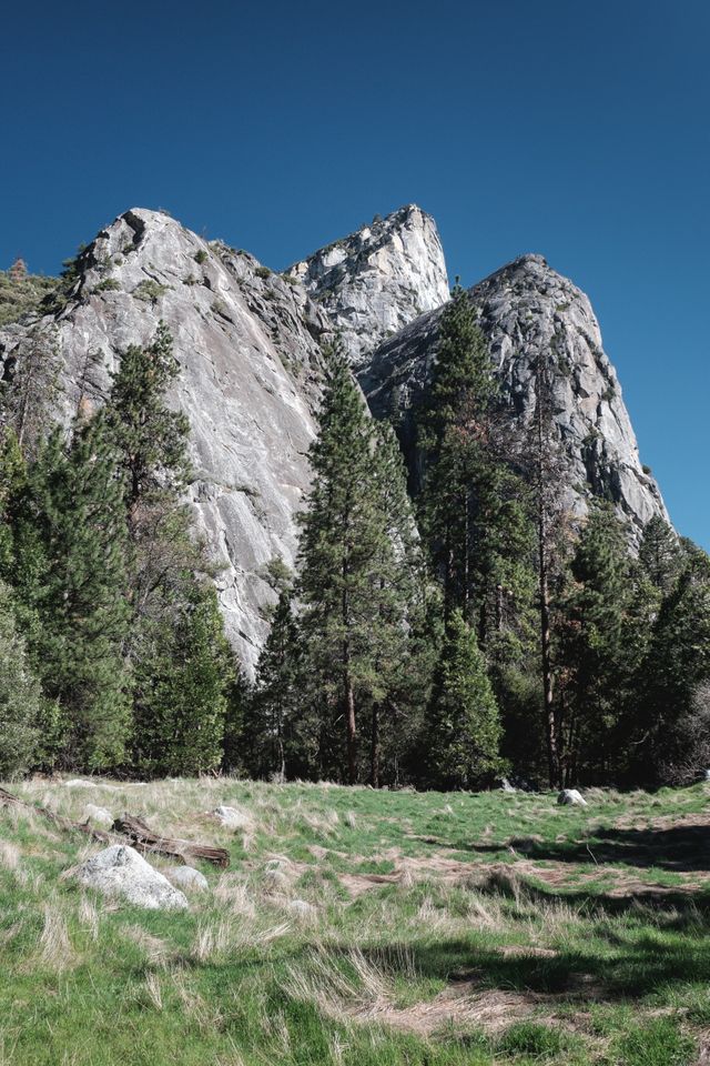 The Three Brothers at Yosemite National Park.