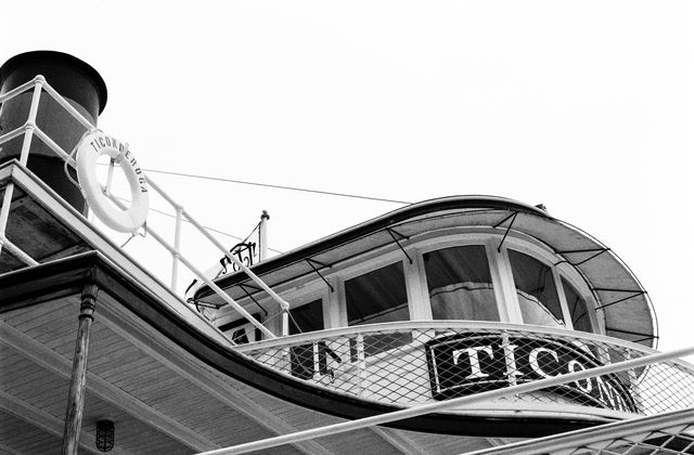 The bridge of the steamship Ticonderoga at the Shelburne Museum, Vermont.