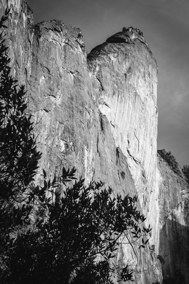 Rock face at Yosemite National Park. 