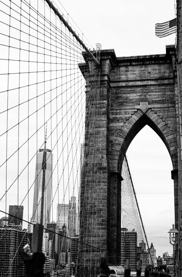 The Brooklyn Bridge.